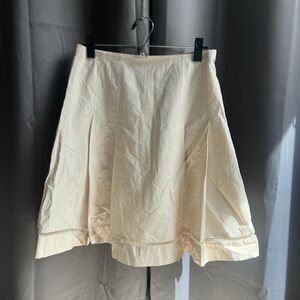 Express Women's Cream and Tan Skirt